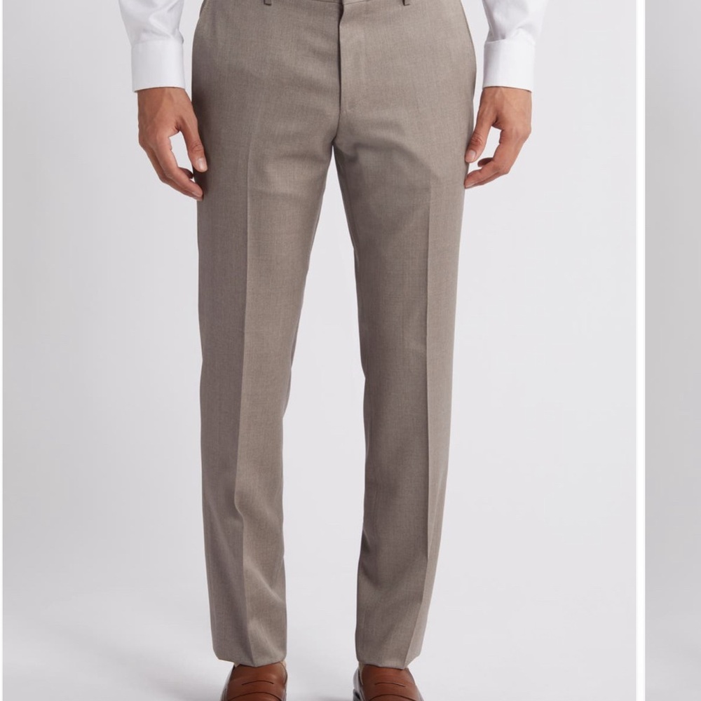 Hugo Boss Men's Genius Beige Dress Pants